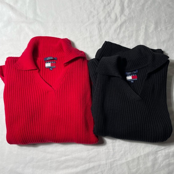 Tommy Hilfiger Other - Bundle lot 2 Vintage Tommy Hilfiger Ribbed pullover sweater size M